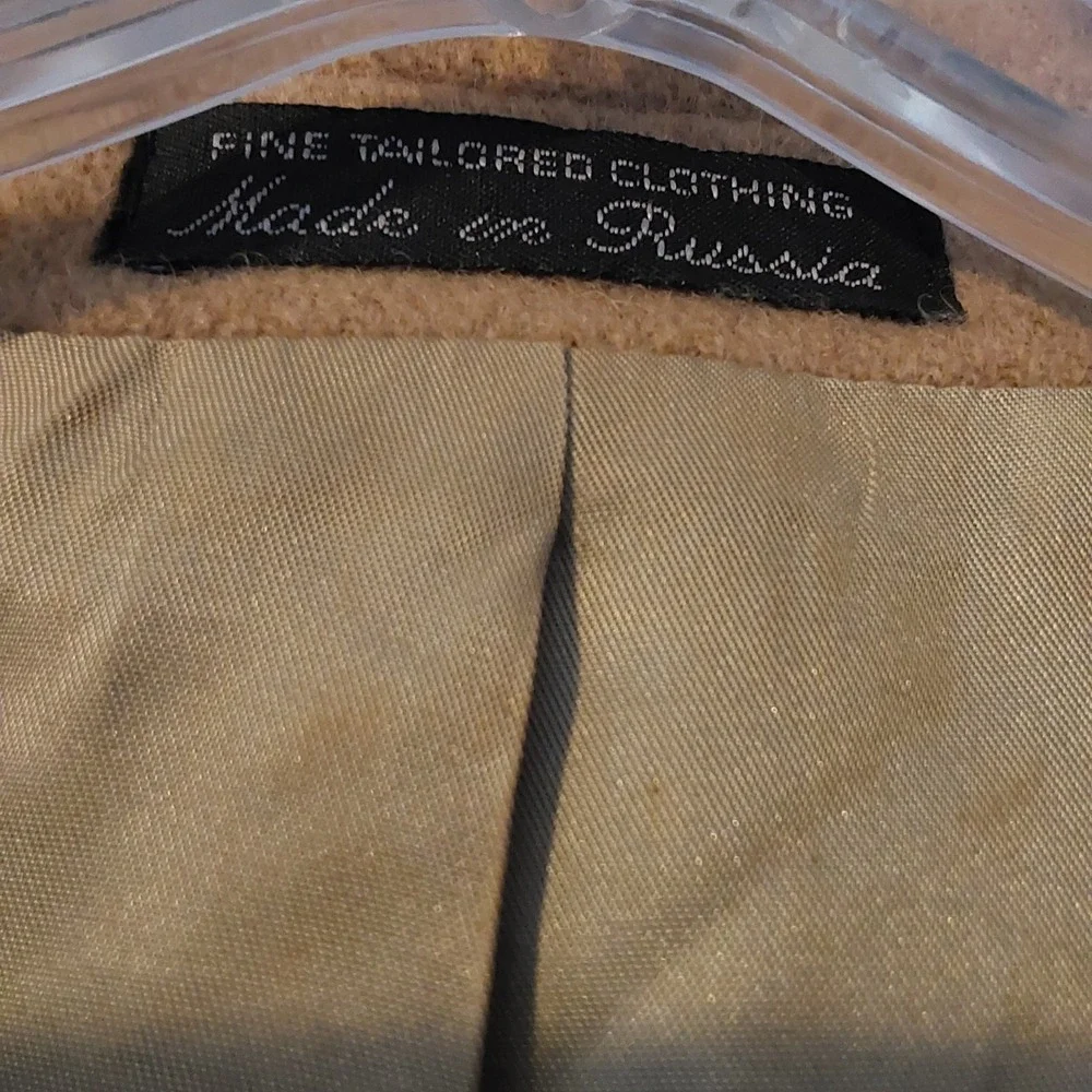 Claudio Morelli Mens Beige 46 Reg 100%‎ CAMEL HAIR sport coat suit jacket blazer